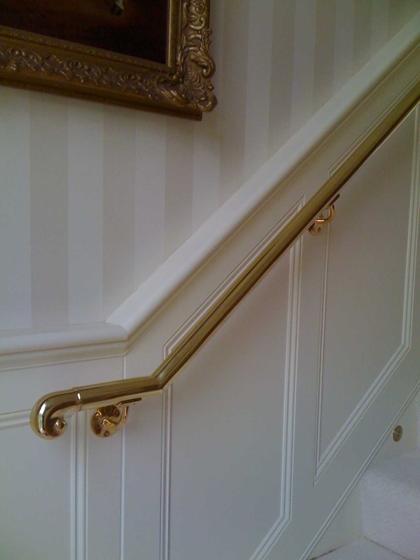 Brass handrail