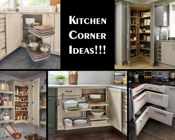 Kitchen Corners Creative And Spacious, Corner Kitchen Cabinet Stand Alone Ideas