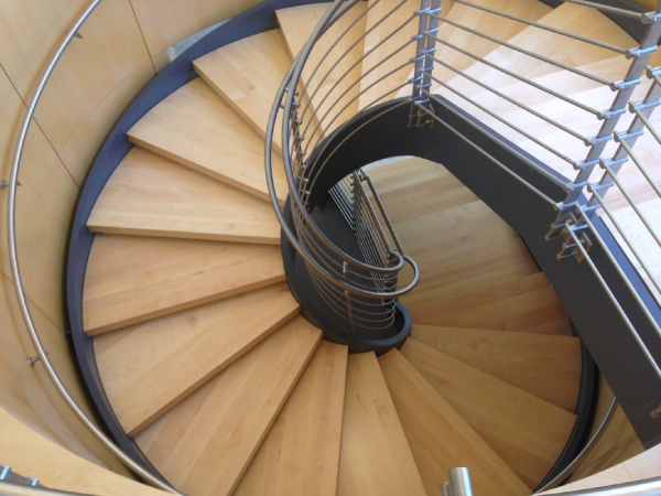 Maple Spiral Staircase