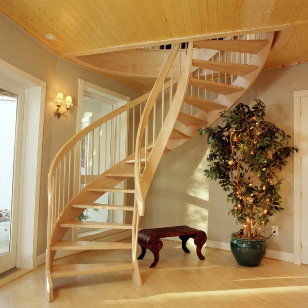 Maple Spiral Staircase