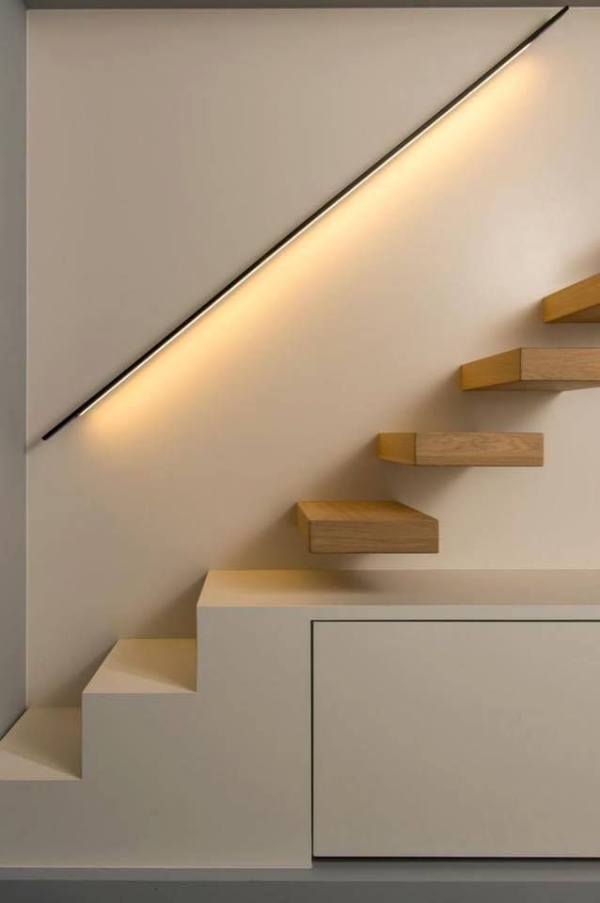 Modern Handrail with LED Lights
