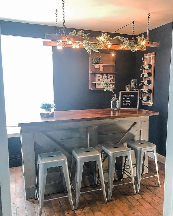 Natural Touch to Home Bar
