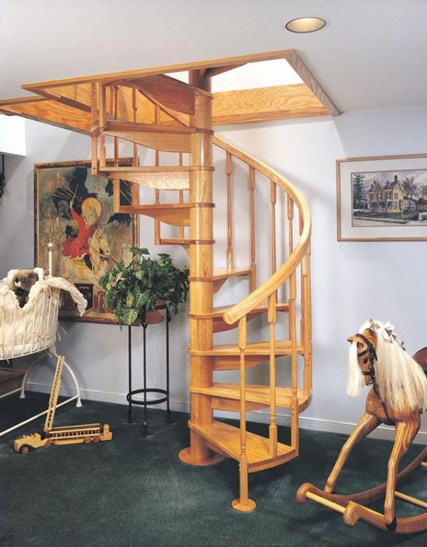 Oak Spiral Staircase