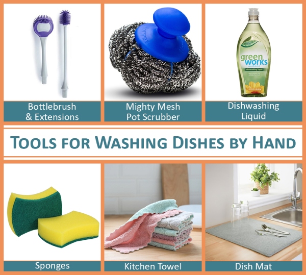 Right Tools for Washing Dishes by Hand