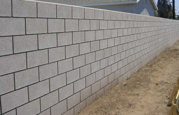Wall of Concrete Blocks