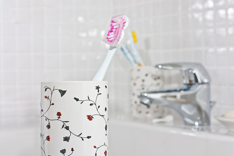 Toothbrush & Toilet Brush Holder to Avoid Exposure