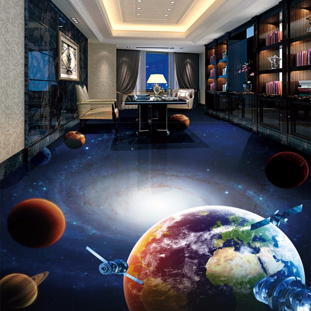 3D astronomical-themed floor