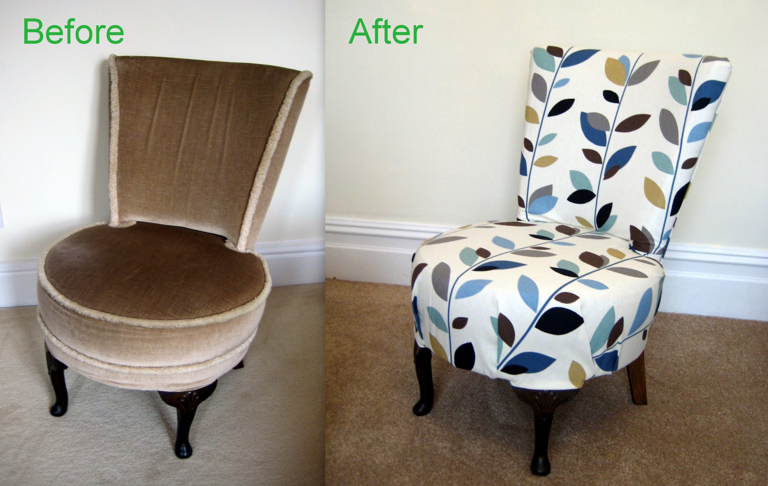 Re-upholster old armchairs