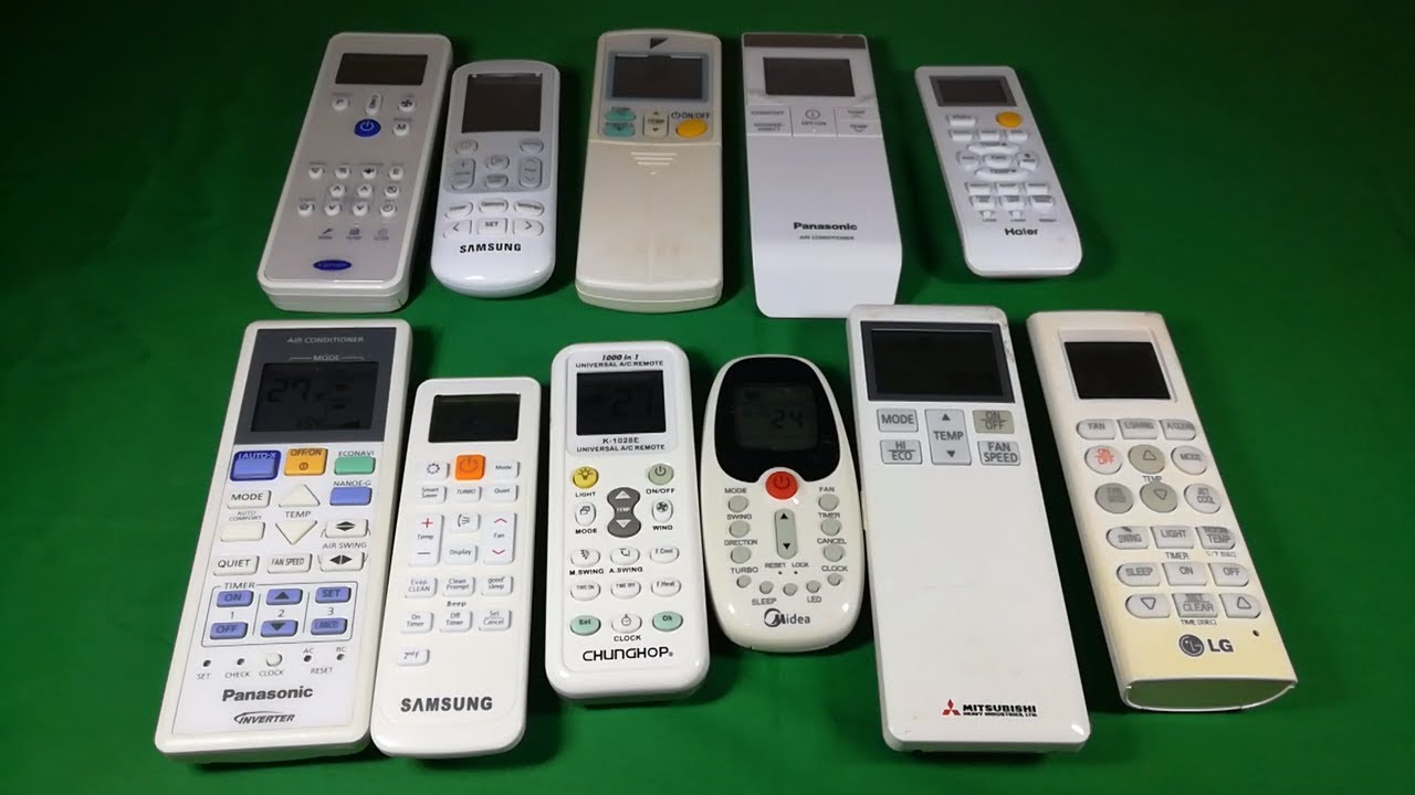 Types of Air Conditioner Remote Controls