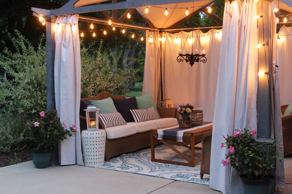 Rope lighting for Patio