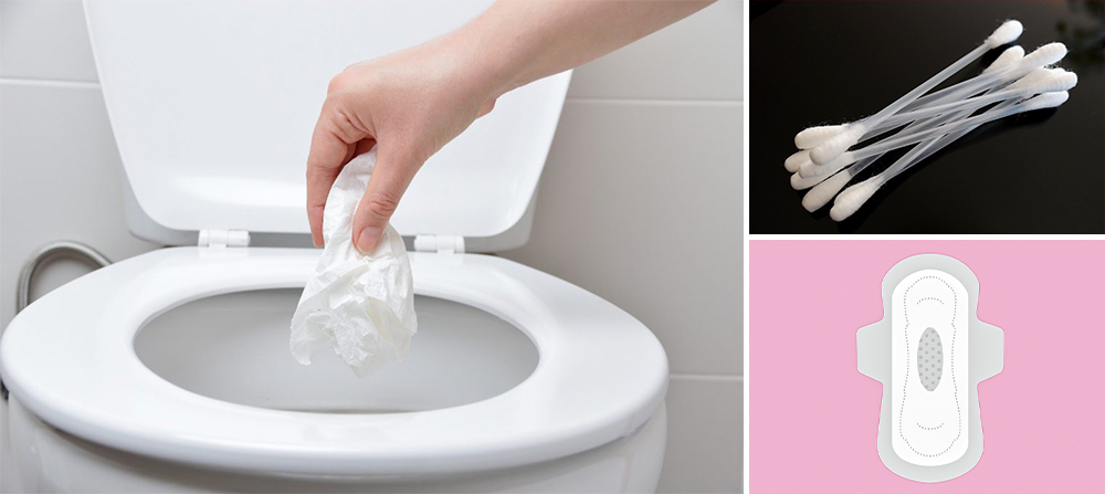 Foreign Items can also Lead to Bathroom Clogging
