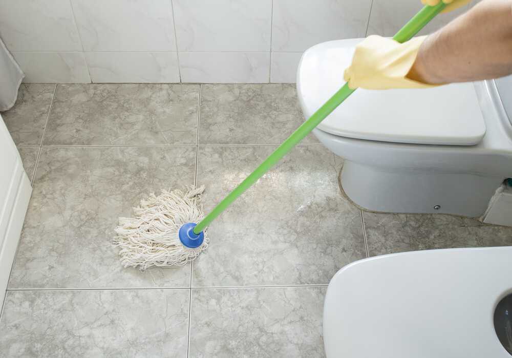 Remove Excess Water from Bathroom Floor