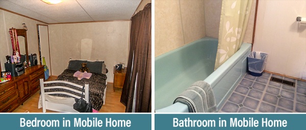 Bedrooms & Bathrooms in Mobile Home