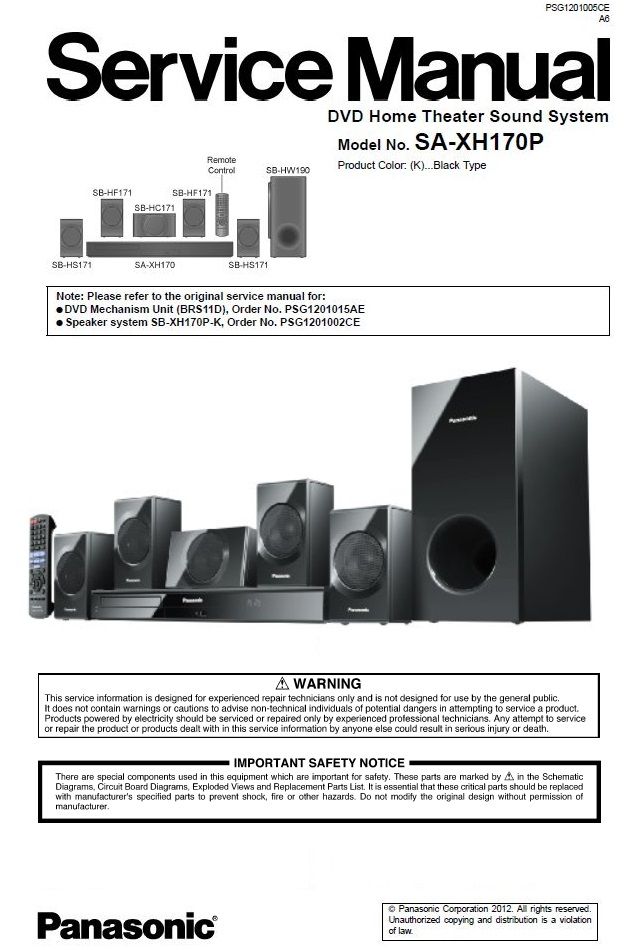 Home Theater Equipment Manual