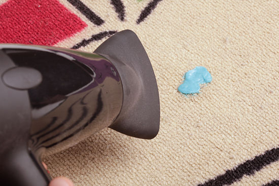 How to Clean Gum from Carpet with the Hairdryer Method