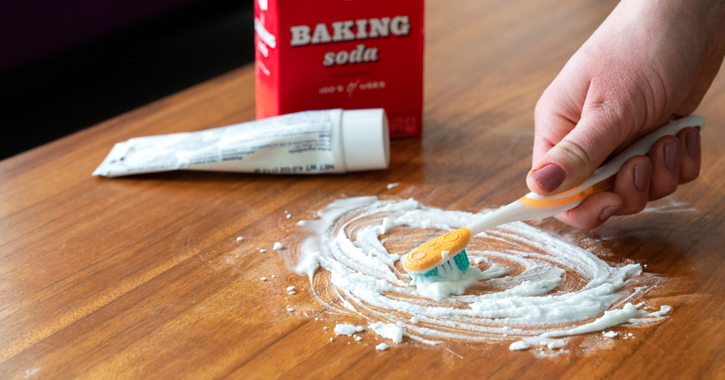 Use Baking Soda to Get Rid of White Stains