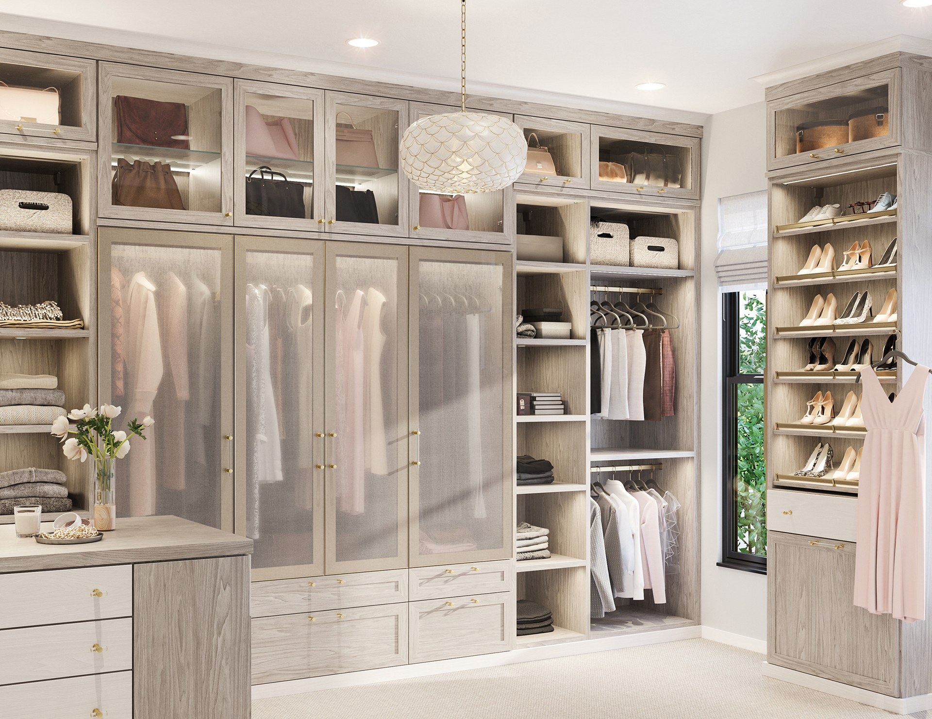 Walk-in closets for residential space