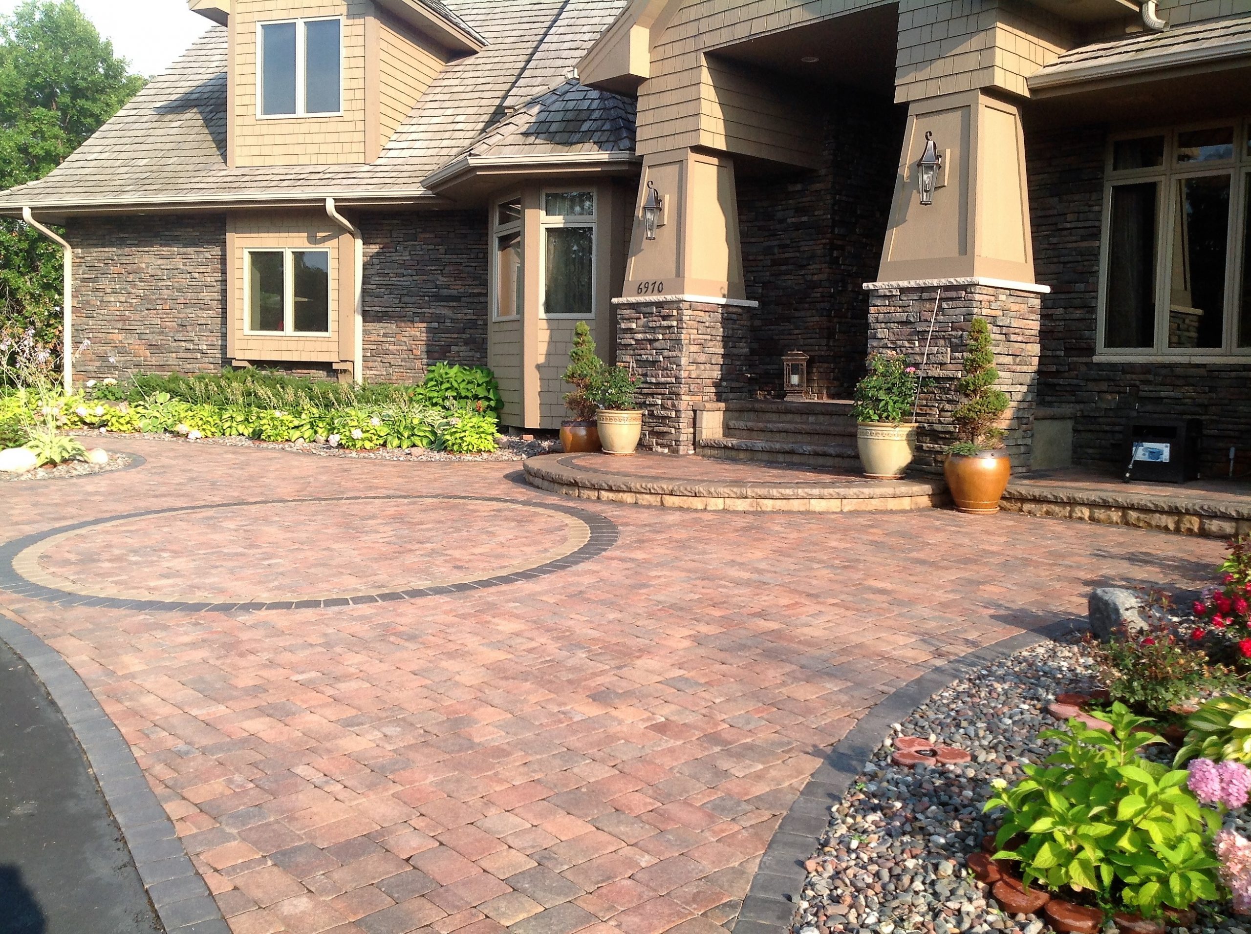 Paver Block Floor At House Entrance