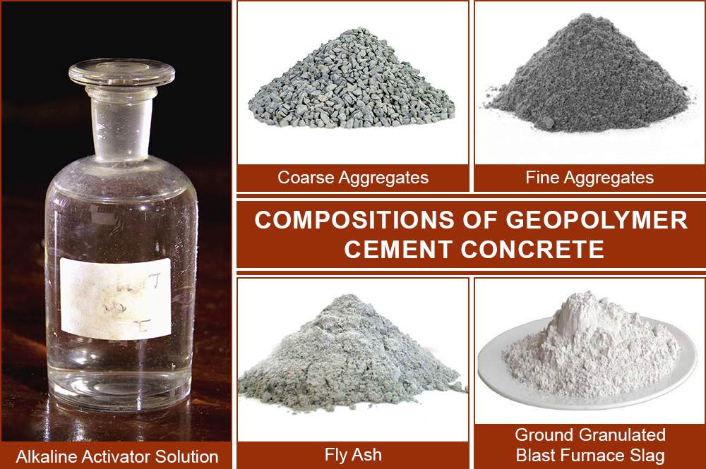 Composition of Geopolymer Cement Concrete Mixes