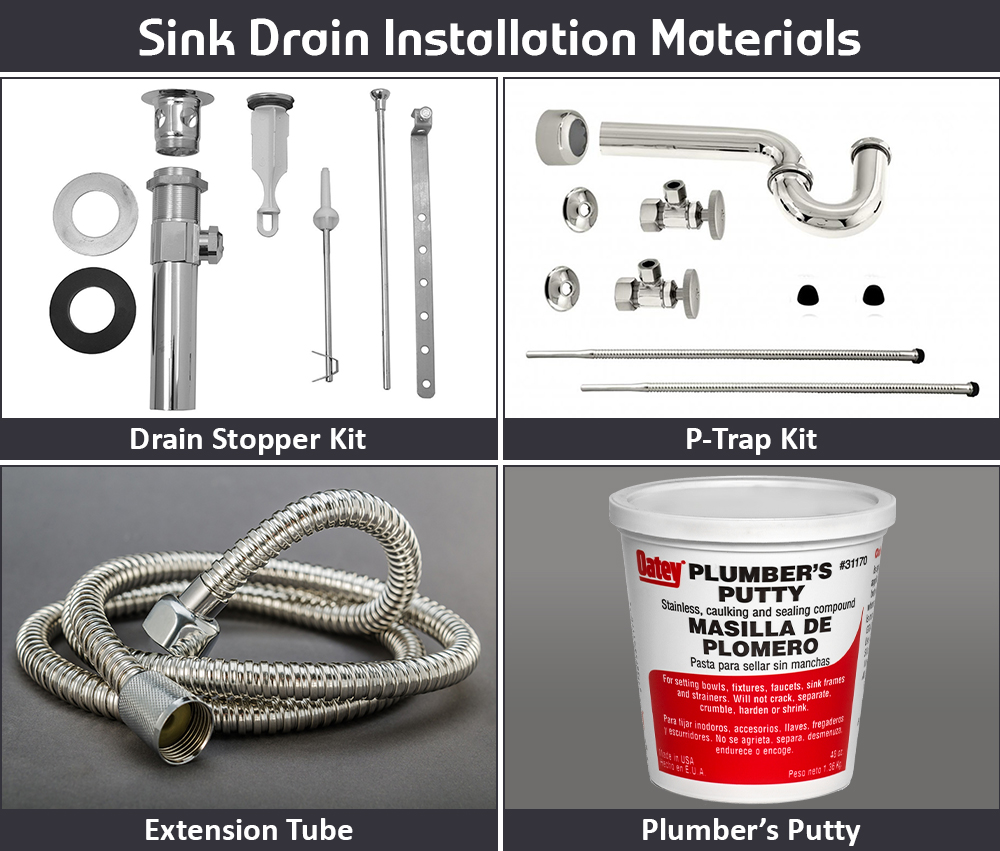 Materials for Connecting Bathroom Sink Drain