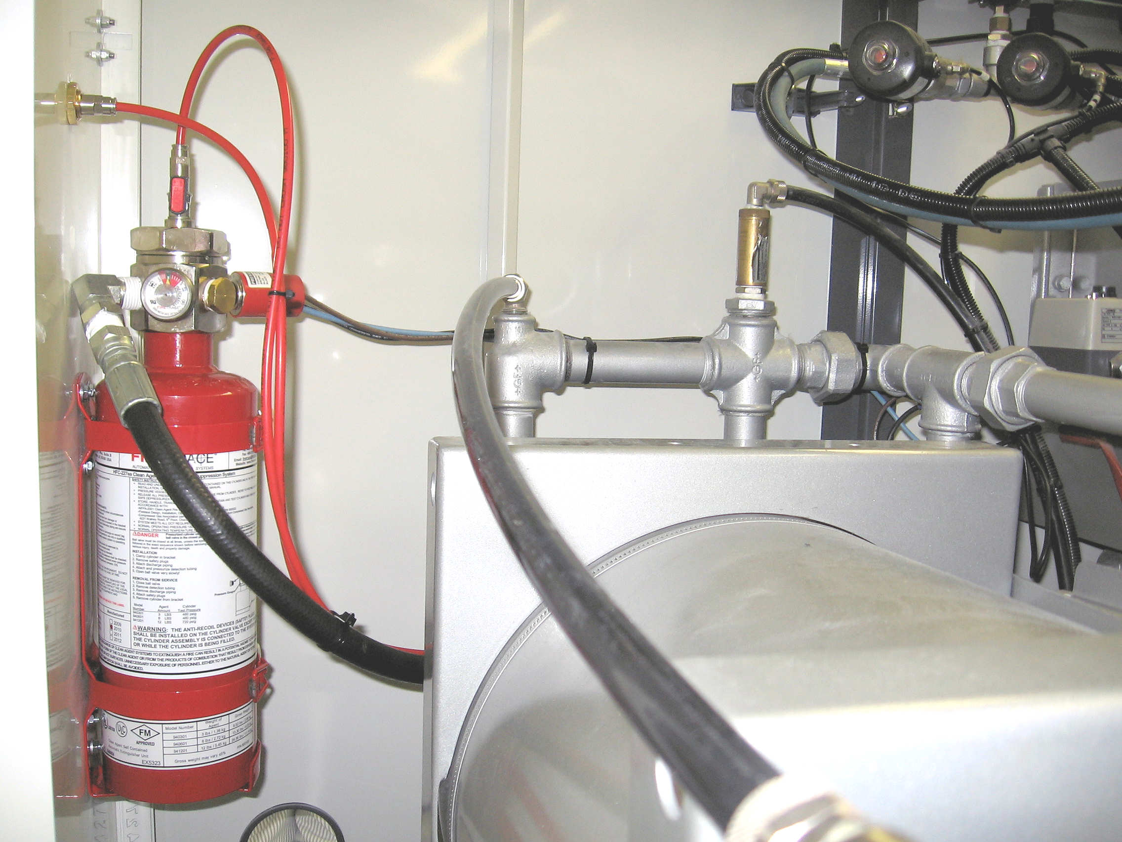 Panel Tube Based Fire Suppression System