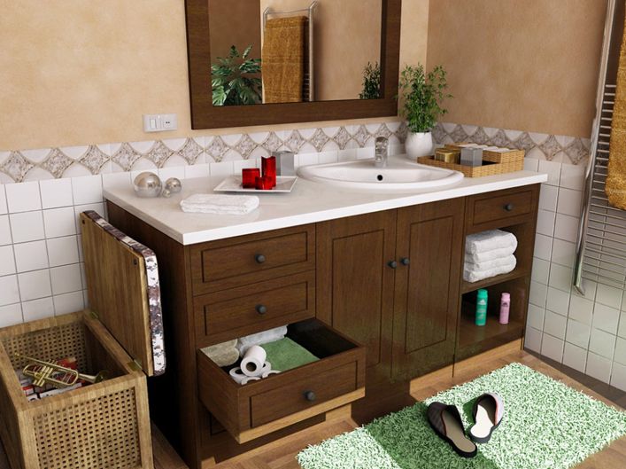 Storing products in Bathroom Cabinets